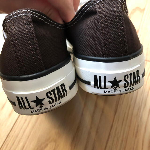 CONVERSE(コンバース)の美品コンバースオールスターメイドインジャパン日本製ダークブラウン4.5 23.5 レディースの靴/シューズ(スニーカー)の商品写真