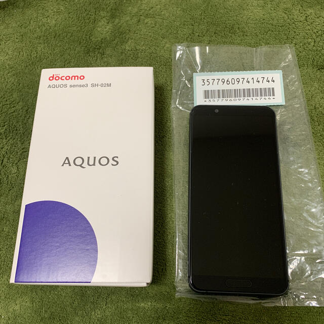 AQUOS sense3 SHー02M 黒 新品未使用