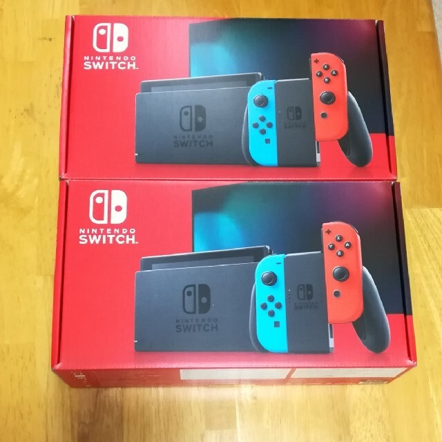 日本製 Nintendo Switch - 2台 Nintendo Switch 本体 ネオンブルー