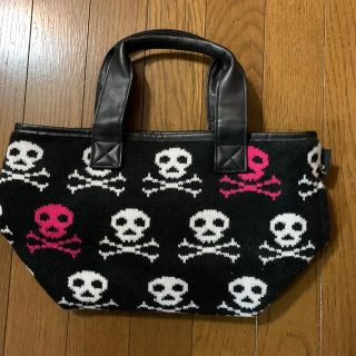 ルートート(ROOTOTE)の【ももみ3様専用】新品、未使用！ROOTOTE スカル柄ニットバック(トートバッグ)