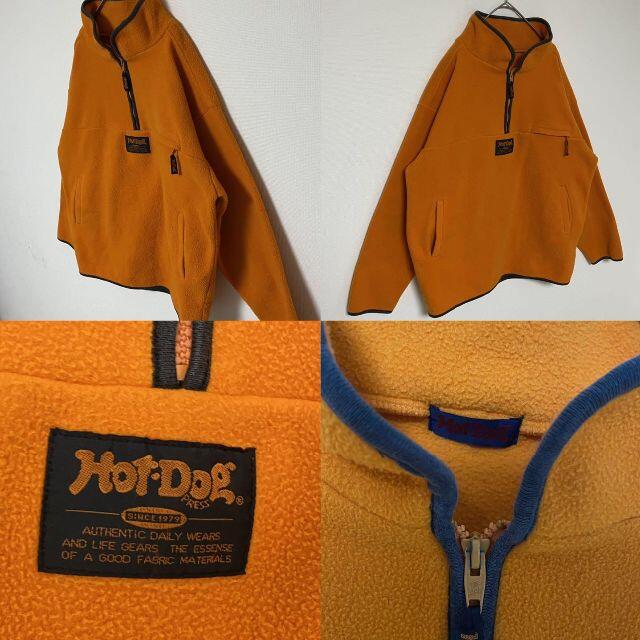 patagonia(パタゴニア)のVintage 80s スナップT フリースジャケット　オレンジ　ポケット付き メンズのジャケット/アウター(ダウンジャケット)の商品写真