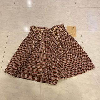 デイシー(deicy)のレースアップリボンチェックショーパン(ショートパンツ)