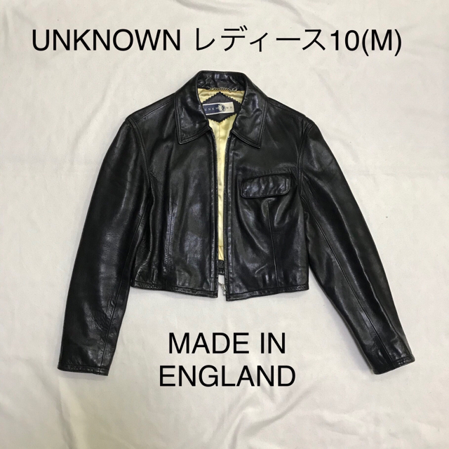 UNKNOWNライダースジャケット レザージャケット サイズ10(M) 黒
