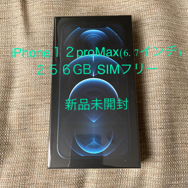 【本日限定】iPhone 12 ProMax 256パシフィックブルー