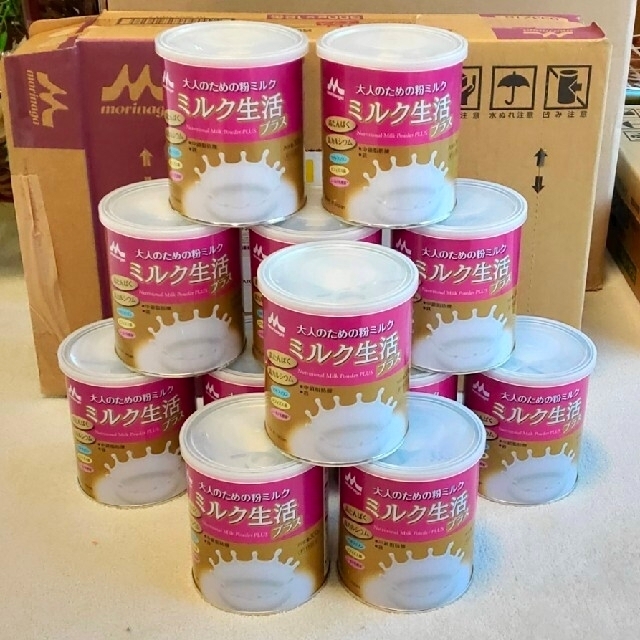 【最終値下・ラスト出品】ミルク生活プラス・大人のための粉ミルク（12缶セット）