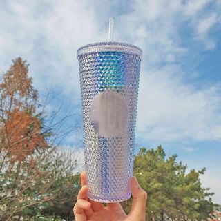 スターバックスコーヒー(Starbucks Coffee)の韓国スタバ★貴重！Xmasシーズン2限定★オーロラブリングスタッドコールドカップ(タンブラー)