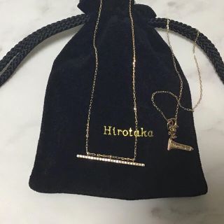 ユナイテッドアローズ(UNITED ARROWS)のヒロタカ　ロング　バーネックレス　ダイヤ　hirotaka ユナイテッドアローズ(ネックレス)