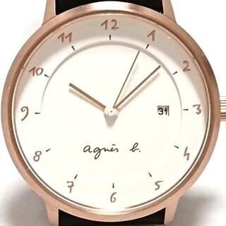 アニエスベー(agnes b.)のアニエスベー 腕時計美品  - VJ12-KY40 白(腕時計)