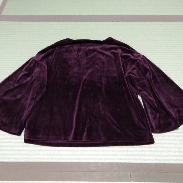 URBAN RESEARCH(アーバンリサーチ)のアーバンリサーチ　秋冬物紫ボルドーベロアトップス レディースのトップス(カットソー(長袖/七分))の商品写真
