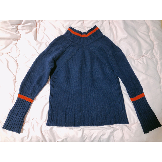 Spick & Span ラムウールラインプルオーバー