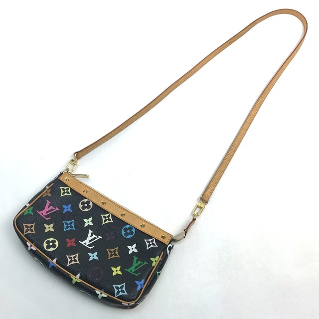 ルイヴィトン LOUIS VUITTON ポシェット・アクセソワール M92648 モノグラムマルチカラー ミニ ショルダーバッグ ポーチ モノグラムキャンバス ノワール ブラック×マルチカラー