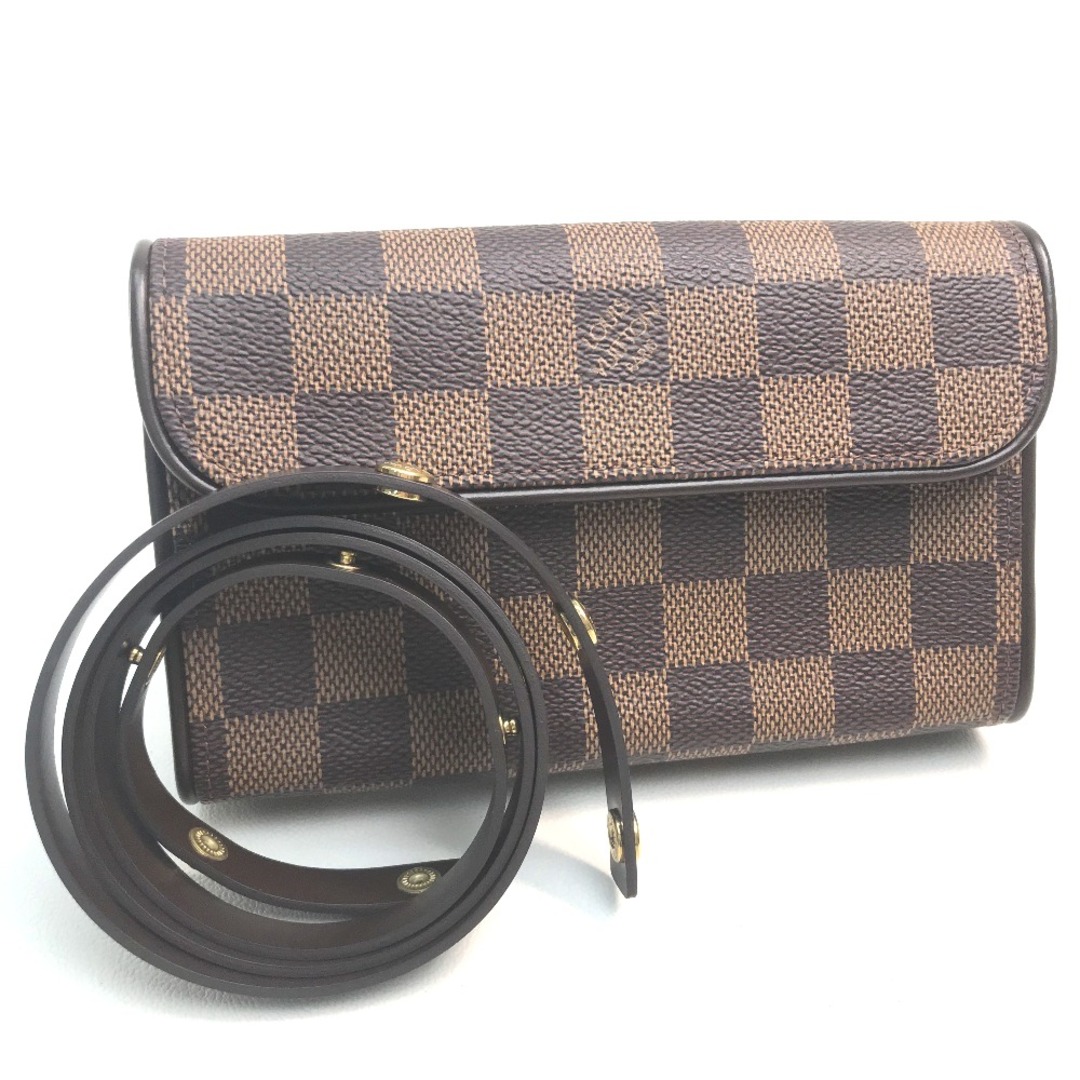 ルイヴィトン LOUIS VUITTON ポシェット・フロランティーヌ N51856 ダミエ SPオーダー ウエストバッグ ウエストバッグ ダミエキャンバス エベヌ ブラウン 美品バッグ