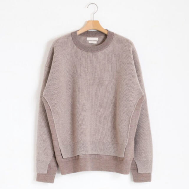 YOKE CONNECTING CREW NECK KNIT 20aw