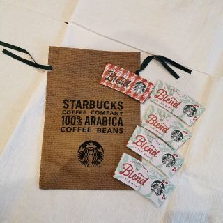 スターバックスコーヒー(Starbucks Coffee)のスターバックス　ノベルティ　クリスマス　カップホルダー　タンブラー袋(日用品/生活雑貨)