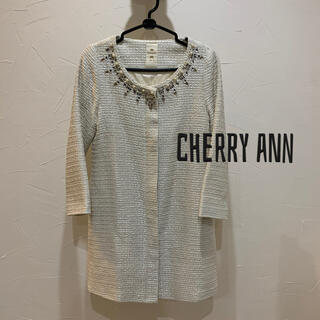 チェリーアン(cherry Ann)のcherry ann ツイードノーカラージャケット(ノーカラージャケット)