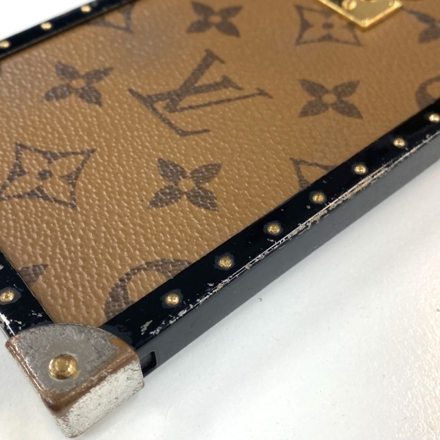 ルイヴィトン LOUIS VUITTON アイ トランク iphone7+ M64487 モノグラムリバース アイフォンケース スマートフォンケース モノグラムリバースキャンバス ブラウン ブラウンiPhoneケース