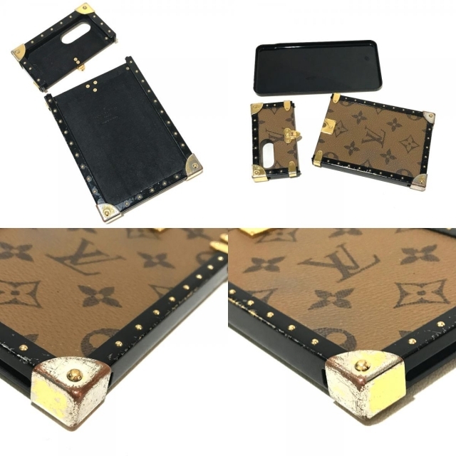 ルイヴィトン LOUIS VUITTON アイ トランク iphone7+ M64487 モノグラムリバース アイフォンケース スマートフォンケース モノグラムリバースキャンバス ブラウン ブラウンiPhoneケース