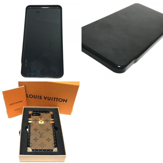 ルイヴィトン LOUIS VUITTON アイ トランク iphone7+ M64487 モノグラムリバース アイフォンケース スマートフォンケース モノグラムリバースキャンバス ブラウン ブラウンiPhoneケース