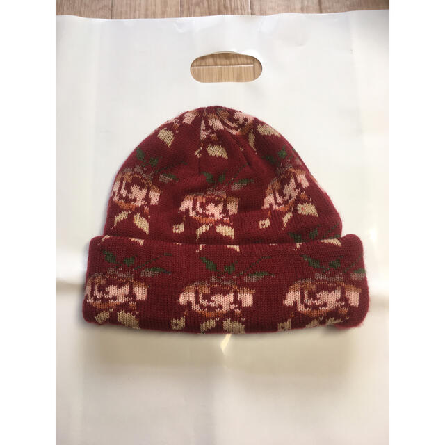 開店祝い Supreme Rose Jacquard Beanie ビーニー ニット帽 ニット