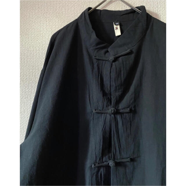 Yohji Yamamoto - dead stock xxxxl オーバーサイズ 黒 チャイナシャツ ...