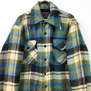 70s USA古着 Sears CPO シャツジャケット シアーズ チェック L