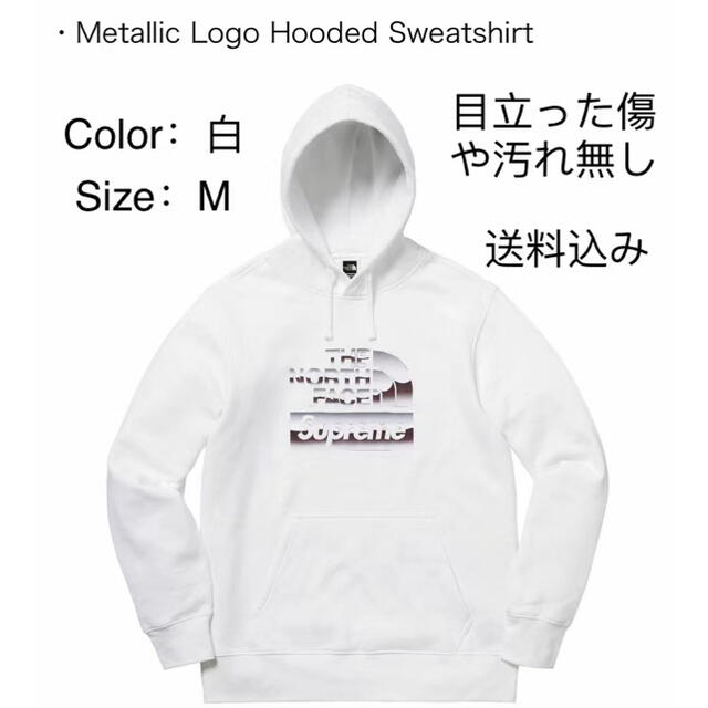 トップスSup TNF Metallic Logo Hooded Sweatshirt