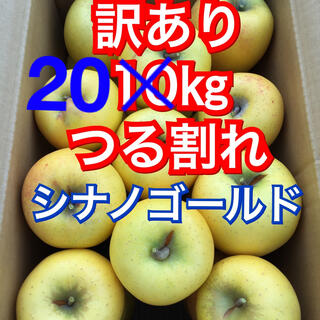 【送料込】訳あり葉とらずりんご シナノゴールド 約20kg(フルーツ)