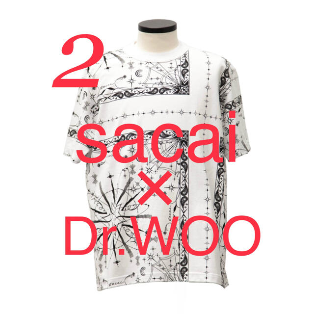 サカイ sacai × Dr.Woo 20AW Tシャツ カットソー 3 黒 白
