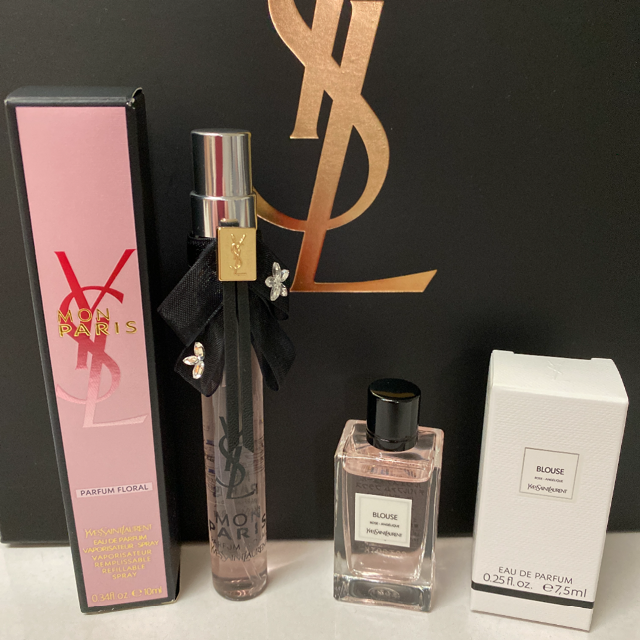 Yves Saint Laurent Beaute(イヴサンローランボーテ)の専用❤️ミニリップデラックスギフト・ギフトバック付き♡YSL香水セット コスメ/美容の香水(香水(女性用))の商品写真