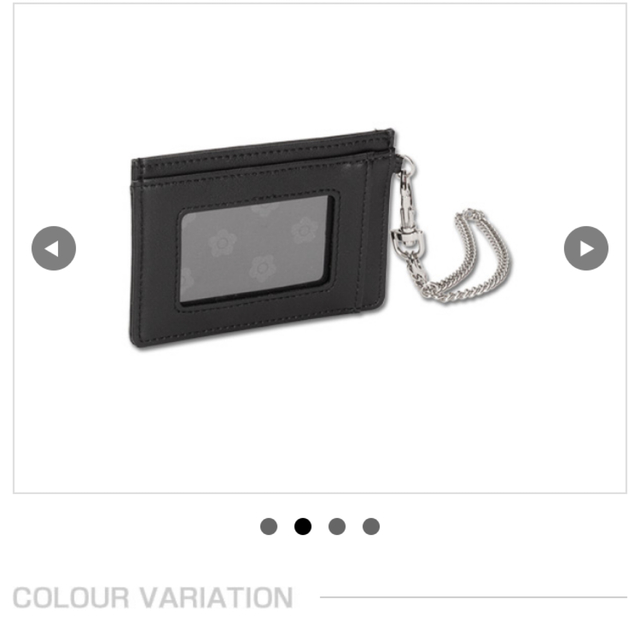 MARY QUANT(マリークワント)のわか様専用　マリークワント　フロントポケット  シングルパスケース　ブラック レディースのファッション小物(パスケース/IDカードホルダー)の商品写真