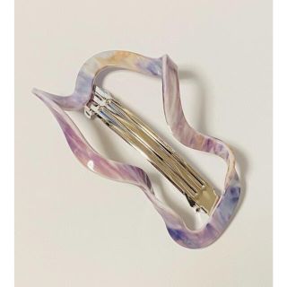 ベリーブレイン(Verybrain)のpapier /petite barretta(Purple / Marble)(バレッタ/ヘアクリップ)