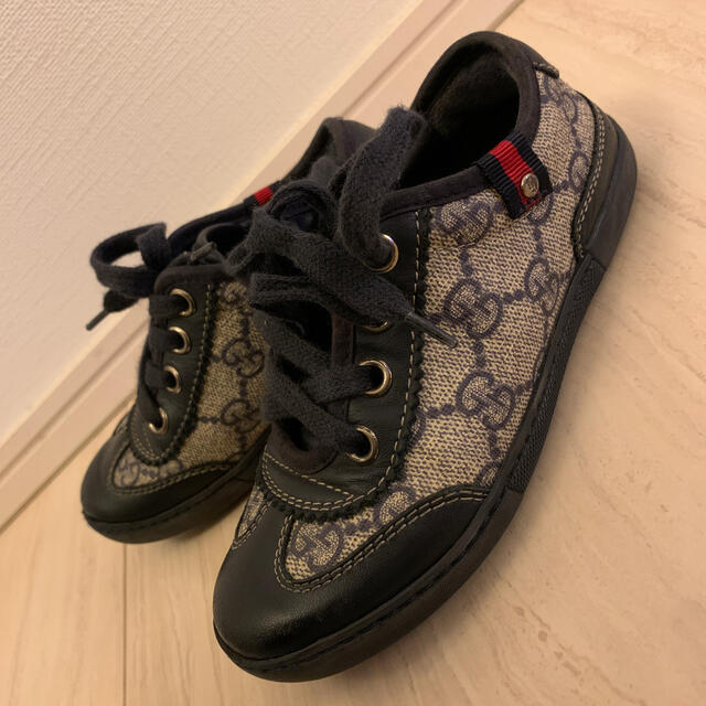 Gucci - GUCCI グッチ チルドレンズ キッズ 27 GG柄 レザーシューズ の