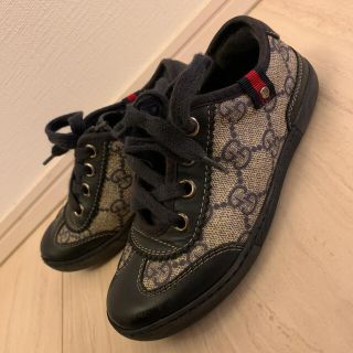 グッチ(Gucci)のGUCCI グッチ　チルドレンズ　キッズ　27 GG柄　レザーシューズ　(スニーカー)