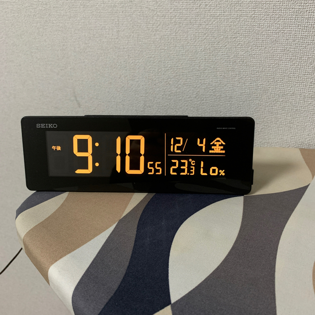 SEIKO(セイコー)のデジタル電波時計 インテリア/住まい/日用品のインテリア小物(置時計)の商品写真