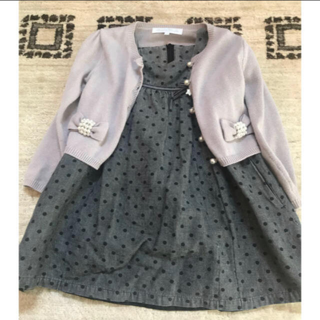 BeBe(ベベ)のタルティーヌエショコラ  ワンピース　100 キッズ/ベビー/マタニティのキッズ服女の子用(90cm~)(ワンピース)の商品写真