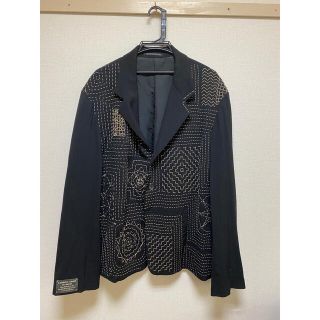 ヨウジヤマモト(Yohji Yamamoto)の【名作】ヨウジヤマモト プールオム 95ss 刺し子ジャケット(テーラードジャケット)