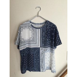 ザラ(ZARA)のZARA ペイズリーカットソー(カットソー(半袖/袖なし))