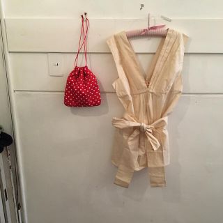 マルニ(Marni)の MARNI ribbon tops.(カットソー(半袖/袖なし))