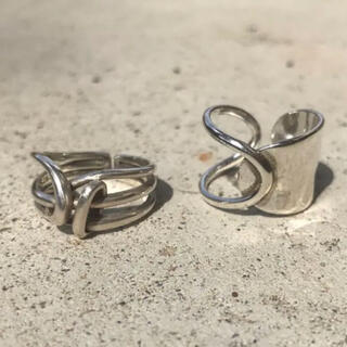 Width Surface Knot & Chain ring(リング(指輪))