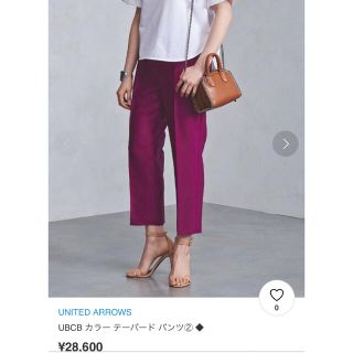 ユナイテッドアローズ(UNITED ARROWS)の【未使用】UNITED ARROWS サイズ34 パンツ/ユナイテッドアローズ(クロップドパンツ)