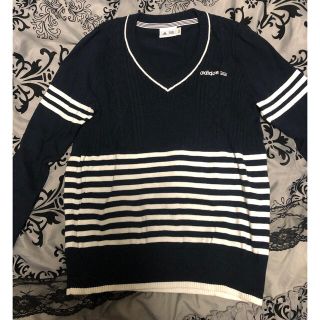 adidas アディダスゴルフ セーター ストレッチ ブラック 黒レディースM