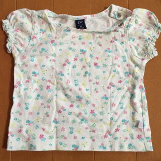 ベビーギャップ(babyGAP)のbaby GAP カットソー 花柄80㎝(シャツ/カットソー)