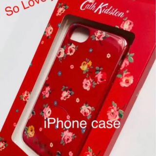 キャスキッドソン(Cath Kidston)のラスト！【新品】Cath Kidston キャス iPhoneケース RED(iPhoneケース)