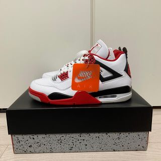 ナイキ(NIKE)のnike  air jordan 4 fire red(スニーカー)