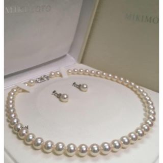 MIKIMOTO - 【ご専用 超美品】ミキモトパールネックレスk18wg 8.5mmの ...