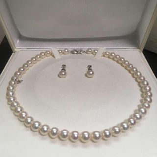 MIKIMOTO - 【ご専用 超美品】ミキモトパールネックレスk18wg 8.5mmの