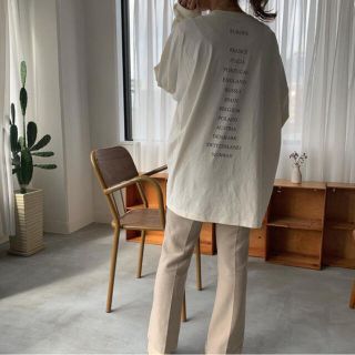 トゥデイフル(TODAYFUL)のlilou Back print long tee(Tシャツ(長袖/七分))