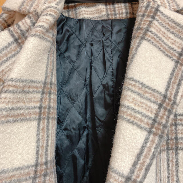 古着/ヴィンテージ　オーバーサイズチェックコート レディースのジャケット/アウター(ピーコート)の商品写真