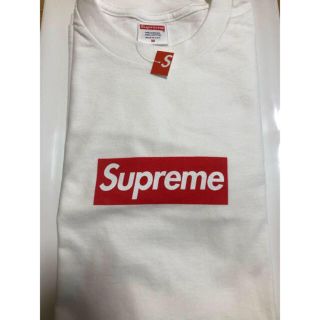 シュプリーム(Supreme)のMサイズ Supreme Box Logo L/S Tee White 白 特価(Tシャツ/カットソー(七分/長袖))