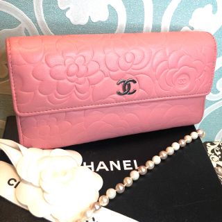 シャネル(CHANEL)の美品【正規品】シャネル CHANEL カメリア長財布(財布)